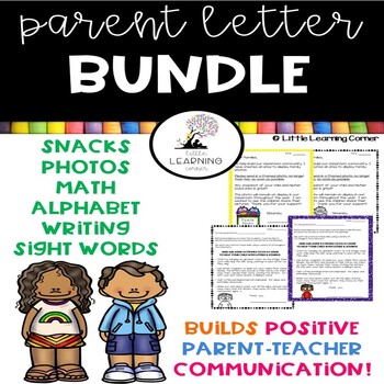 Preview of Parent Letters Bundle | PreK, Kindergarten, 1st Grade