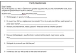 Parent Letters/Notes Home (questionairre, volunteer form, 