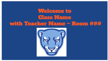 Preview of Parent Night PPT English Class - Easy to Edit Google Slides - High School