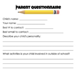 Parent Questionnaire