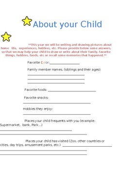 Preview of Parent Questionnaire