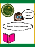 Parent Questionnaires for Beginning of Year (Reading Habits)