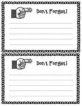 Freebie Parent Communication Reminder Note Free Printable Form Line And Unlined