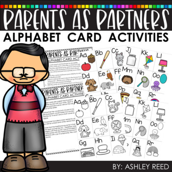 Parent Resource Packet Alphabet Abc Flash Card Activities By Just Reed