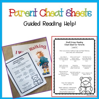 Preview of Parent Resource for Guided Reading Comprehension Practice