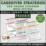 Caregiver Strategies Handout for Preschool-age Stuttering