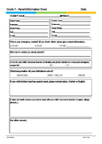 Parent Student Information Form