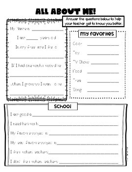 Parent, Student, & Teacher Surveys - Getting to Know You Forms | TpT