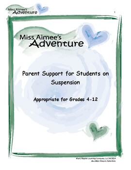 Preview of Parent Support for Students on Suspension