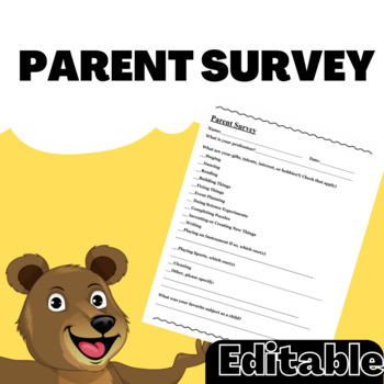 Preview of Parent Survey
