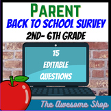 Parent Survey Back to School/Parent Night Survey