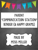 Parent Teacher Communication Binder "Communication Station