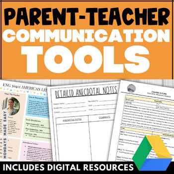Preview of Parent Teacher Communication Bundle - Back to School Logs, Handouts, and Forms
