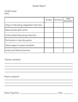 Parent-Teacher Communication Template by Mundo Mapache | TPT