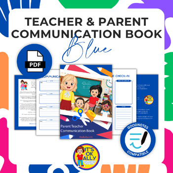 Preview of Parent Teacher Communication for Children with Disabilities: Digital (Blue)