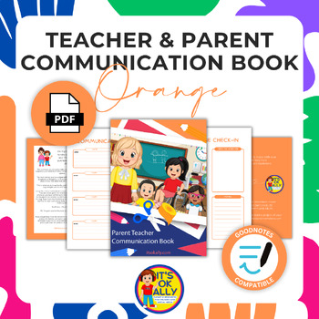 Preview of Parent Teacher Communication for Children with Disabilities: Digital (Orange)