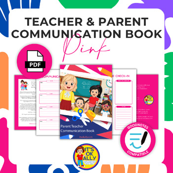 Preview of Parent Teacher Communication for Children with Disabilities: Digital (Pink)