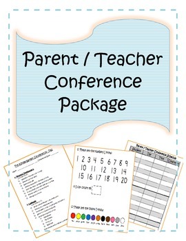 Preview of Pre-K Parent / Teacher Conference Bundle