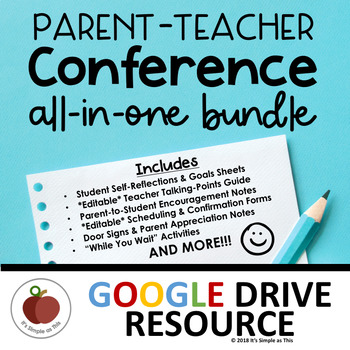 Preview of Parent Teacher Conference - Parent Teacher Conference Forms Editable