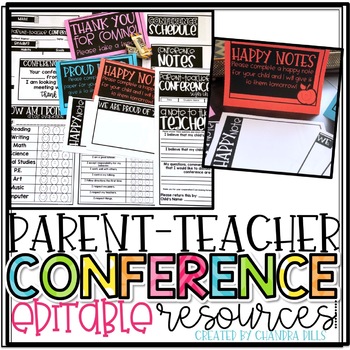 Parent-Teacher Conference EDITABLE Resources! | TpT