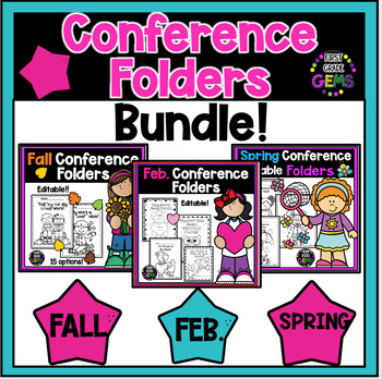 Preview of Parent Teacher Conference Folder Bundle
