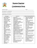 Parent-Teacher Conference Form