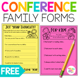 FREE Parent Teacher Conference Form | Parent Survey