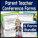 Parent Teacher Conference Form Bundle, 6 Parent Conference