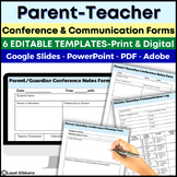 Parent Teacher Conference Form, Communication Log, Confere