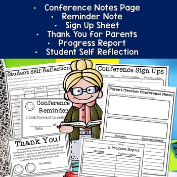 Parent Teacher Conference Form Bundle: 5 Forms Included and You Save 40%!