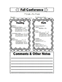 Parent Teacher Conference Form (completely editable!)