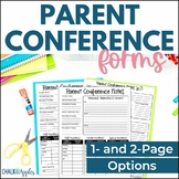 Parent Teacher Conference Forms