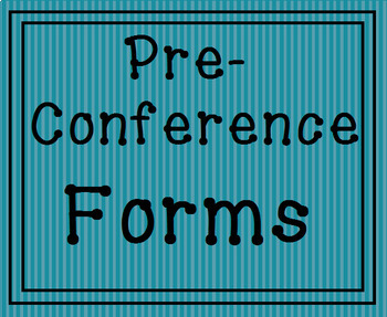 Preview of Parent Teacher Conference Forms