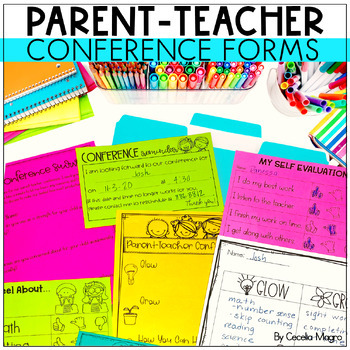 Preview of Parent Teacher Conference Forms Editable Sign Up Sheet