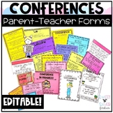 Parent Teacher Conference Forms EDITABLE