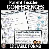 Parent Teacher Conference Forms EDITABLE
