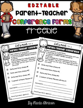 Editable Parent-Teacher Conference Forms