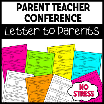 Preview of Parent Teacher Conference Forms Editable - Request Letter - Letter to Parents