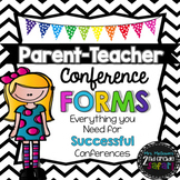 Parent-Teacher Conference Forms! Now in EDITABLE format!