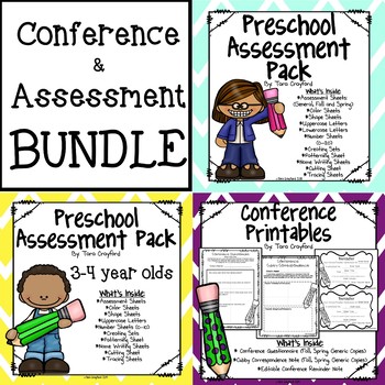 Preview of Preschool Assessment and Conference Bundle