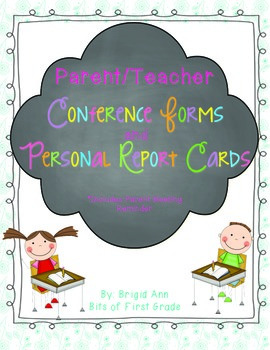 Preview of Parent Teacher Conference Forms and Personal Report Cards