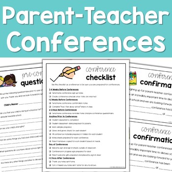 Preview of Parent Teacher Conference Forms for Preschool, TK, and Kindergarten