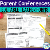 Parent Teacher Conference Forms with Glow and Grow Templat