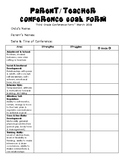 Parent Teacher Conference Goal Form