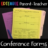 Parent Teacher Conference Info Sheet (editable) & Student 
