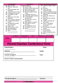 Parent Teacher Conference/Interview Forms