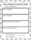 Parent-Teacher Conference Layout