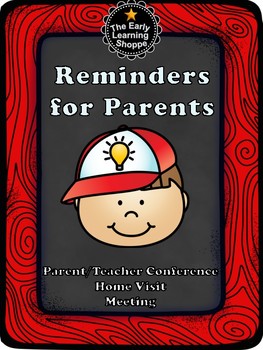 Preview of Parent Teacher Conference, Meeting, Home Visit Reminders