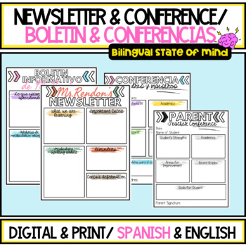 Preview of Parent-Teacher Conference/ Newsletter- Conferencia/ Bolentín informativo