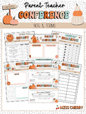 Parent Teacher Conference Note & Forms | EDITABLE | Fall Themed